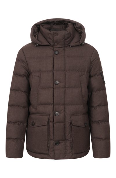 Мужская пуховик из шерсти и вискозы HETREGO, арт. 8R545