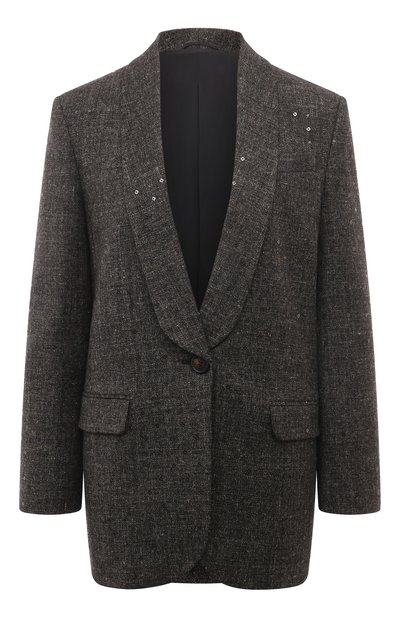 Женский жакет из шерсти и льна BRUNELLO CUCINELLI, арт. MD5602154