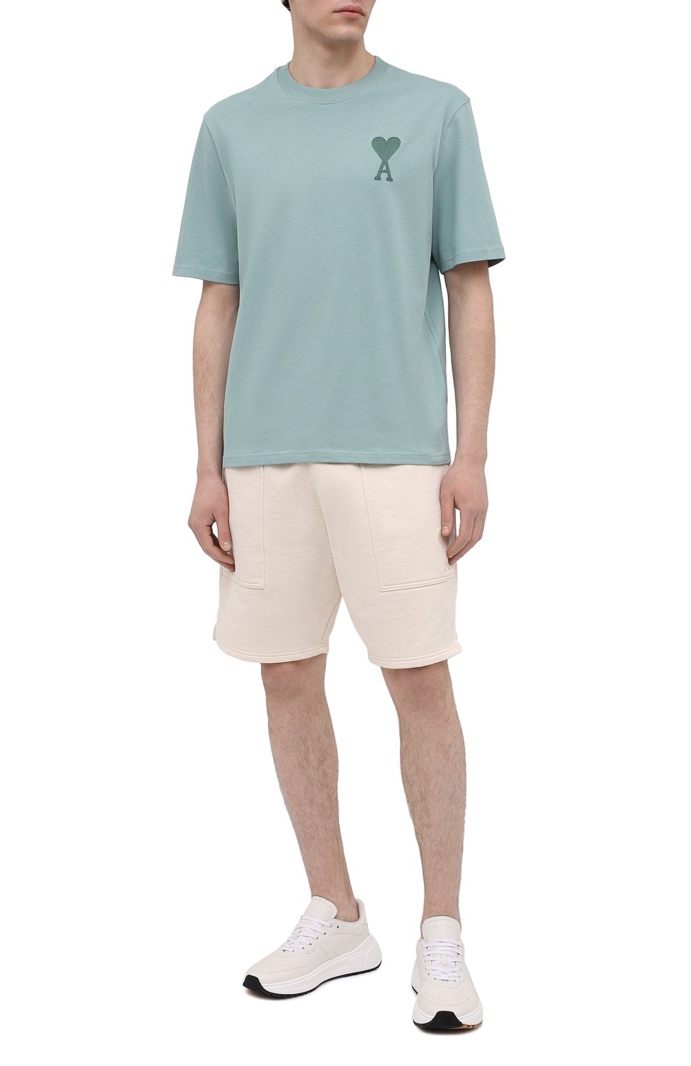 Хлопковая футболка AMI, арт. E21HJ128.726, фото 2