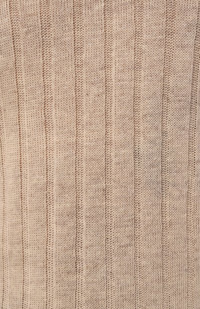 Джемпер изо льна и хлопка BRUNELLO CUCINELLI бежевого цвета по цене 116000 руб., арт. M2L70B2273, фото 5 Джемпер изо льна и хлопка BRUNELLO CUCINELLI, арт. M2L70B2273, фото 5