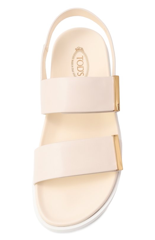 Кожаные сандалии Tod’s XXW68K0JE60N6M Кремовый  XXW68K0JE60N6M Фото 6