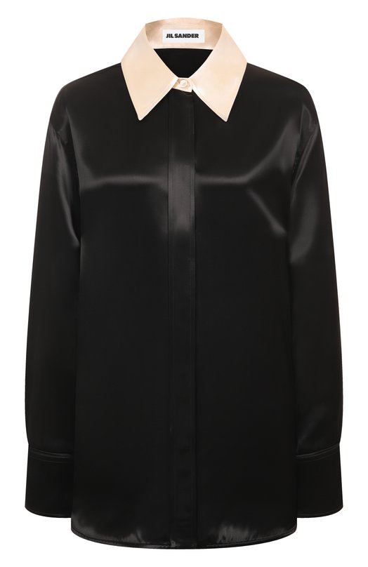 Атласная рубашка Jil Sander J03DL0208/J66292 Чёрный J03DL0208/J66292