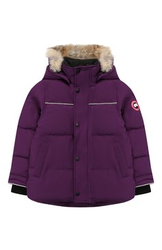 Детская пуховая куртка snowy owl CANADA GOOSE фиолетового цвета, арт. 4599K | Фото 1 (Кросс-КТ: Зима; Девочки Кросс-КТ: Пуховик-верхняя одежда; Рукава: Длинные; Материал внешний: Синтетический материал, Пух и перо, Полиэстер; Материал сплава: Проставлено, Проверено; Материал подклада: Синтетический материал; Статус проверки: Проверено, Проверена категория; Драгоценные камни: Проставлено; Материал утеплителя: Пух и перо; Ростовка одежда: 6 лет | 116 см)