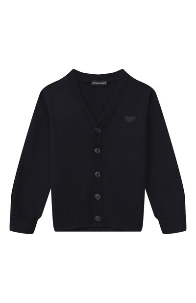 Кардиган из хлопка и шерсти EMPORIO ARMANI, арт. EB000437/AF28773