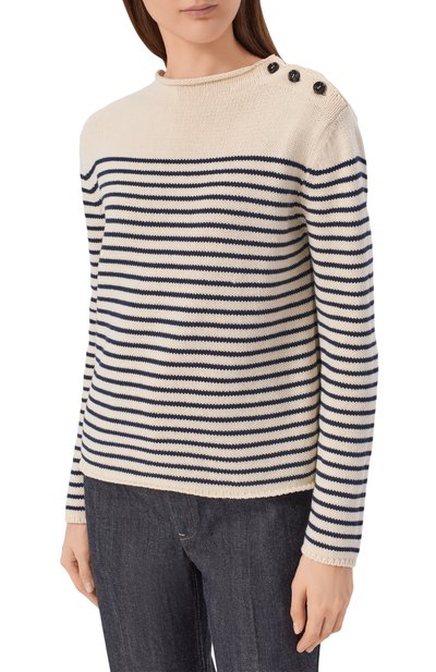 Свитер WEEKEND MAX MARA кремового цвета по цене 26300 руб., арт. WKDQUADR0, фото 3 Свитер WEEKEND MAX MARA, арт. WKDQUADR0, фото 3