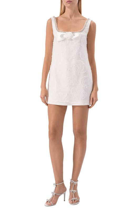 Текстильные босоножки Caterina 80 Rene Caovilla C12584-080/R001 Белый  C12584-080/R001 Фото 3