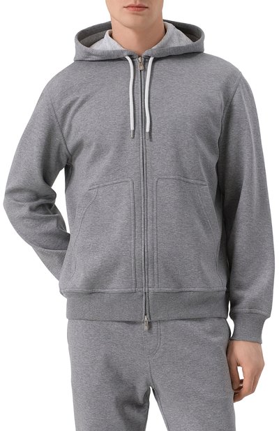 Толстовка из хлопка и кашемира BRUNELLO CUCINELLI, арт. MM8319069G, фото 3