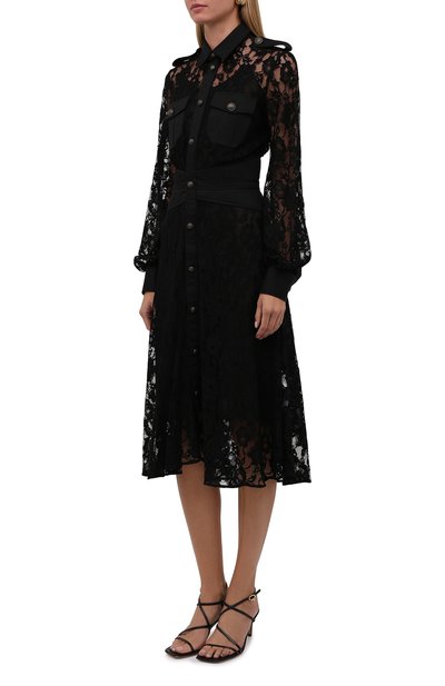 Платье из вискозы DSQUARED2 черного цвета по цене 158500 руб., арт. S72CV0264/S54162, фото 3 Платье из вискозы DSQUARED2, арт. S72CV0264/S54162, фото 3