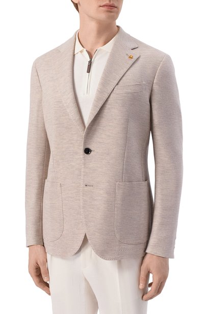 Пиджак из шерсти и хлопка SARTORIA LATORRE, арт. JEF74/JJ105, фото 3