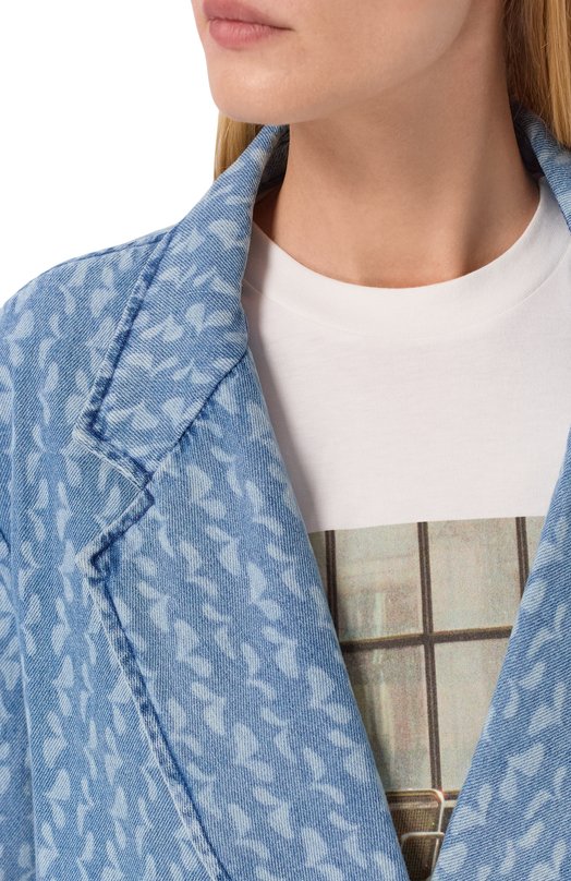 Джинсовый жакет Dries Van Noten 130516/3387 Голубой  130516/3387 Фото 5