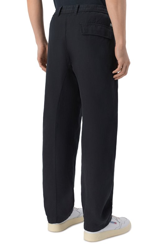 Брюки из хлопка и льна C.P. Company 20CMPA249A/110626G Чёрный  20CMPA249A/110626G Фото 4