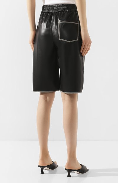 Шорты NANUSHKA, арт. Y0LIE_BLACK_VEGAN LEATHER, фото 4
