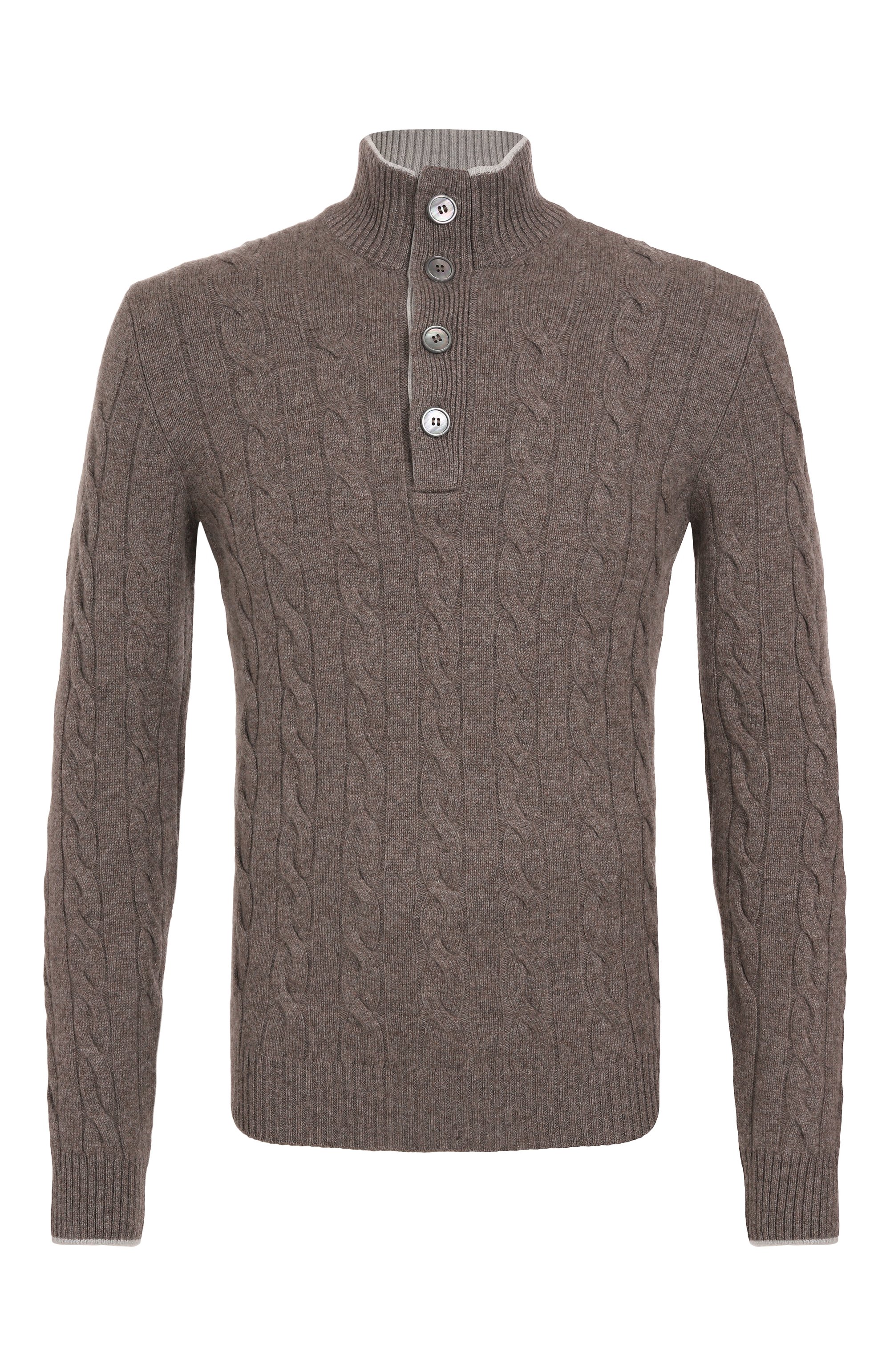 Кашемировый джемпер GRAN SASSO коричневого цвета по цене 89250 руб., арт. 23151/15572, фото 1 Кашемировый джемпер GRAN SASSO, арт. 23151/15572, фото 1