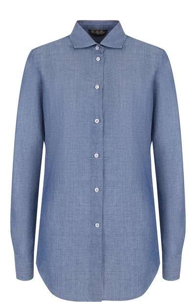 Блуза прямого кроя из смеси льна и хлопка LORO PIANA, арт. FAE8096, фото 1