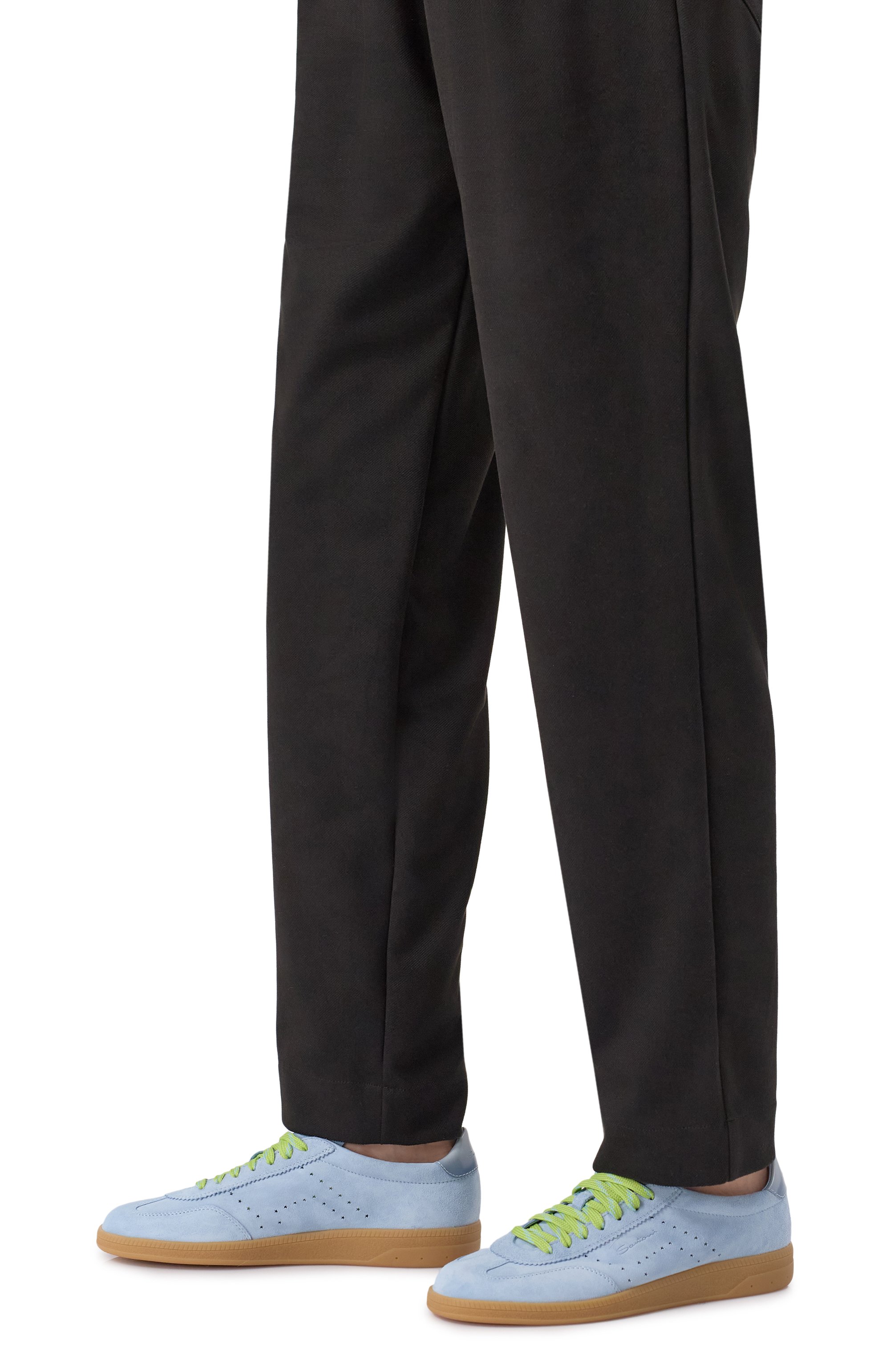 Замшевые кеды dbs oly SANTONI, арт. WBPG61340FARTKCL, фото 3