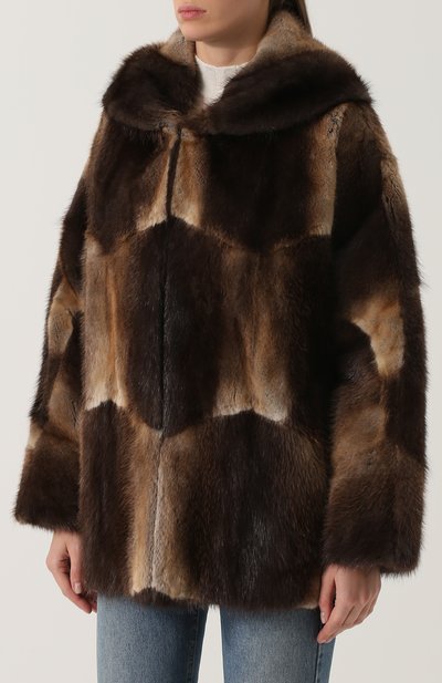 Укороченная шуба из меха ондатры MARC JACOBS (THE), арт. W21776303, фото 3