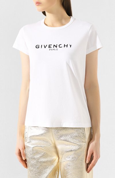 Хлопковая футболка GIVENCHY, арт. BW705Z3Z0Y, фото 3