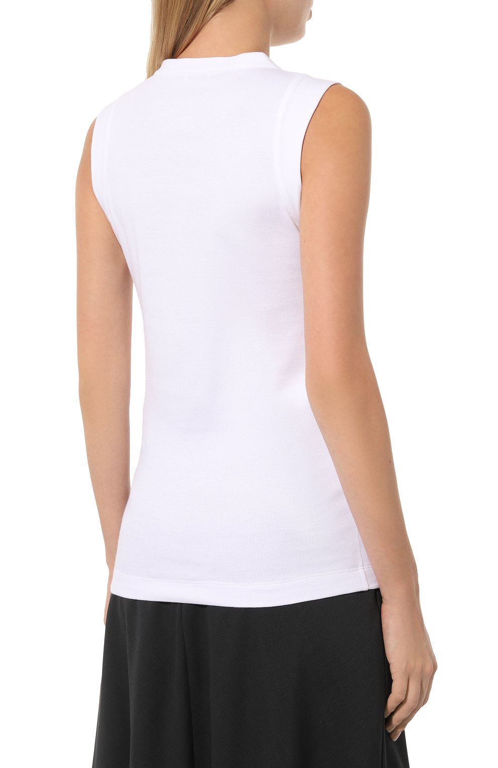Хлопковый топ BRUNELLO CUCINELLI белого цвета по цене 65450 руб., арт. MPTC8BJ902, фото 4 Хлопковый топ BRUNELLO CUCINELLI, арт. MPTC8BJ902, фото 4