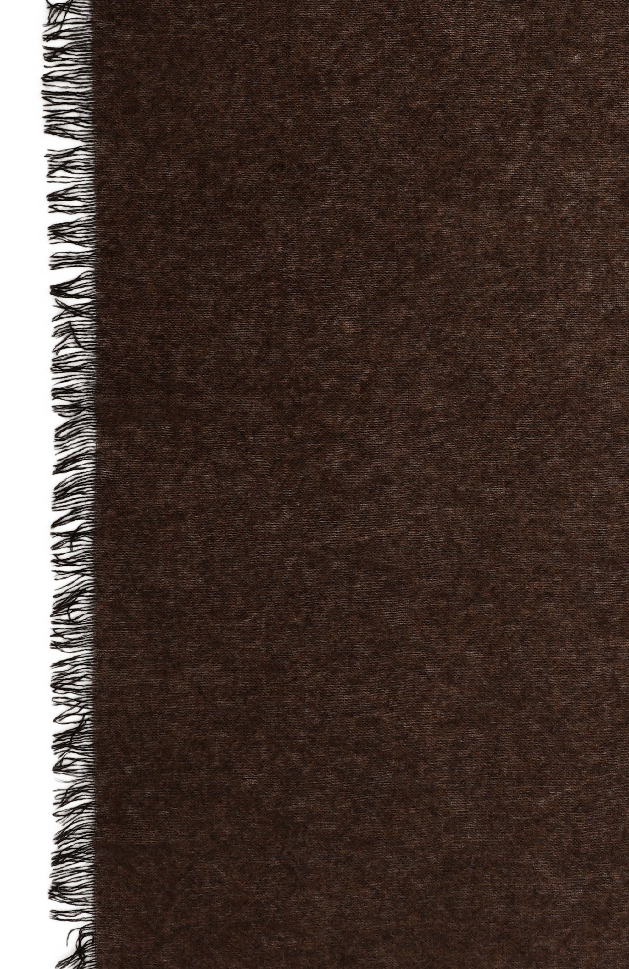 Кашемировый шарф KITON темно-коричневого цвета по цене 76700 руб., арт. USCIACK0255H12, фото 4 Кашемировый шарф KITON, арт. USCIACK0255H12, фото 4