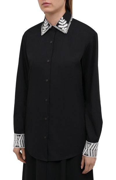Хлопковая рубашка DRIES VAN NOTEN, арт. 211-30783-2293, фото 3