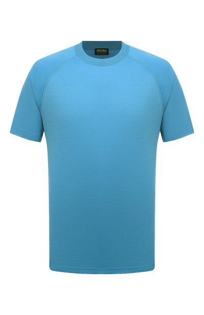 Мужская шерстяная футболка ZEGNA, арт. UD328A7/DCT706