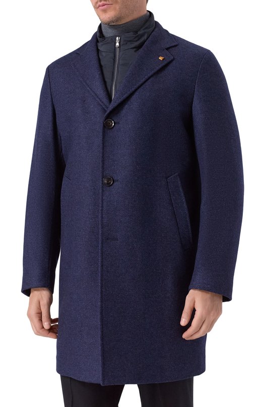 Шерстяное пальто Sartoria Latorre CTS056/UI0782 Синий  CTS056/UI0782 Фото 3
