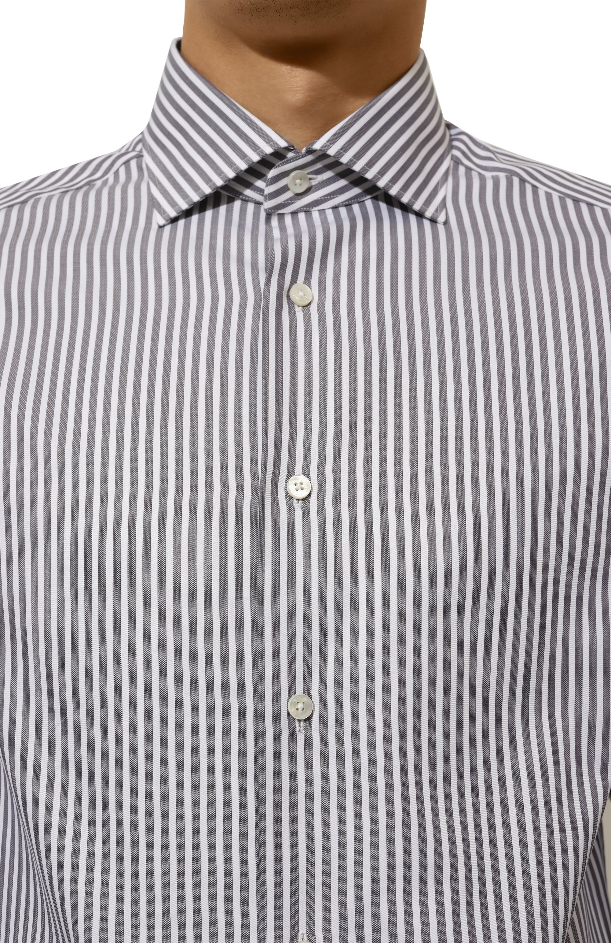 Хлопковая рубашка ZEGNA, арт. 501517A5/9MS0BA024, фото 5