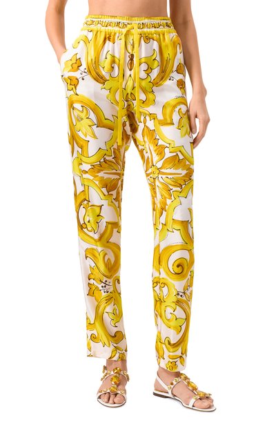 Шелковые брюки DOLCE & GABBANA, арт. FTC4TT/HI1TK, фото 3