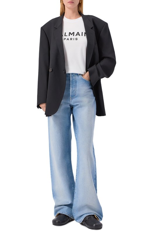 Кожаные сабо Balmain FN1UR139/LVIT Чёрный  FN1UR139/LVIT Фото 3