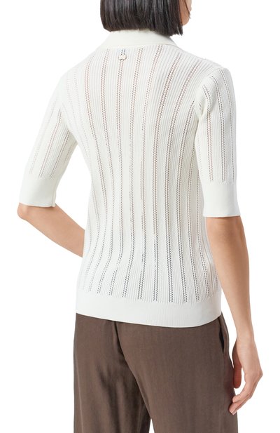 Пуловер из хлопка и шелка AGNONA, арт. K309046/8Q140M, фото 4