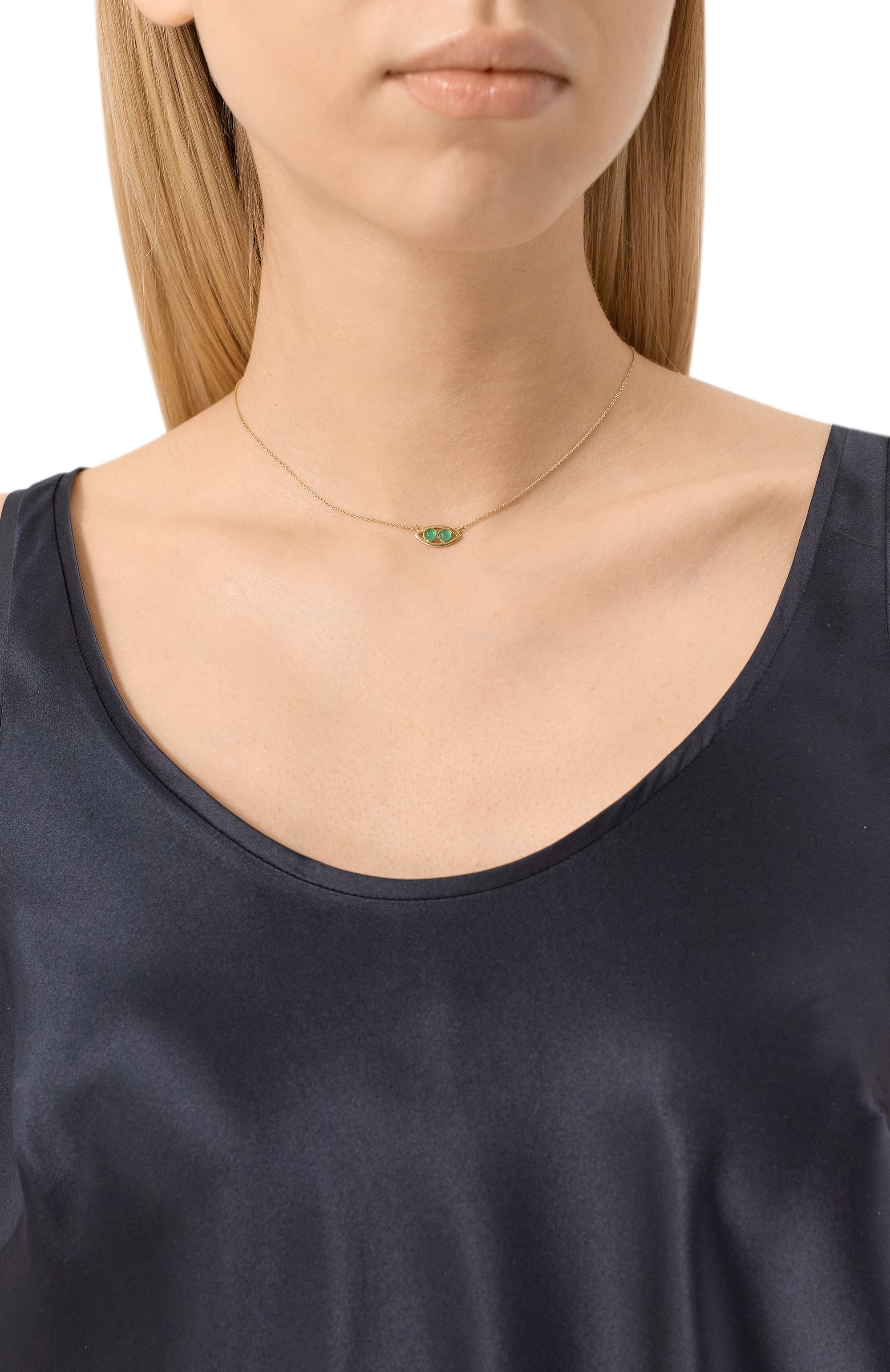 Подвеска oracle MOONKA золотого цвета по цене 11900 руб., арт. ORC-925YG-NK00-AGT, фото 2 Подвеска oracle MOONKA, арт. ORC-925YG-NK00-AGT, фото 2