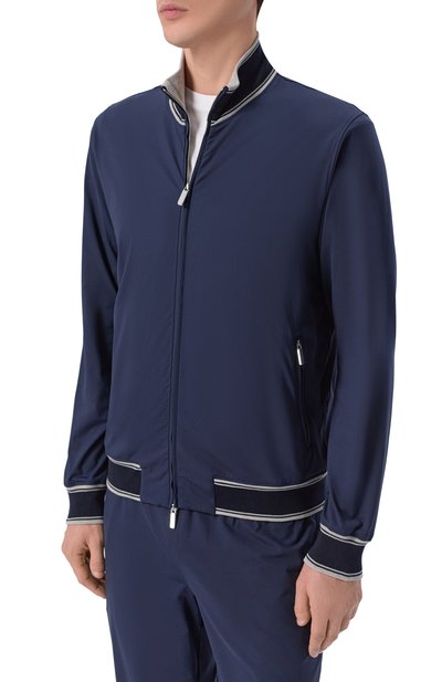 Толстовка ANDREA CAMPAGNA темно-синего цвета по цене 146000 руб., арт. SU26JNT550-09/JNT262, фото 3 Толстовка ANDREA CAMPAGNA, арт. SU26JNT550-09/JNT262, фото 3