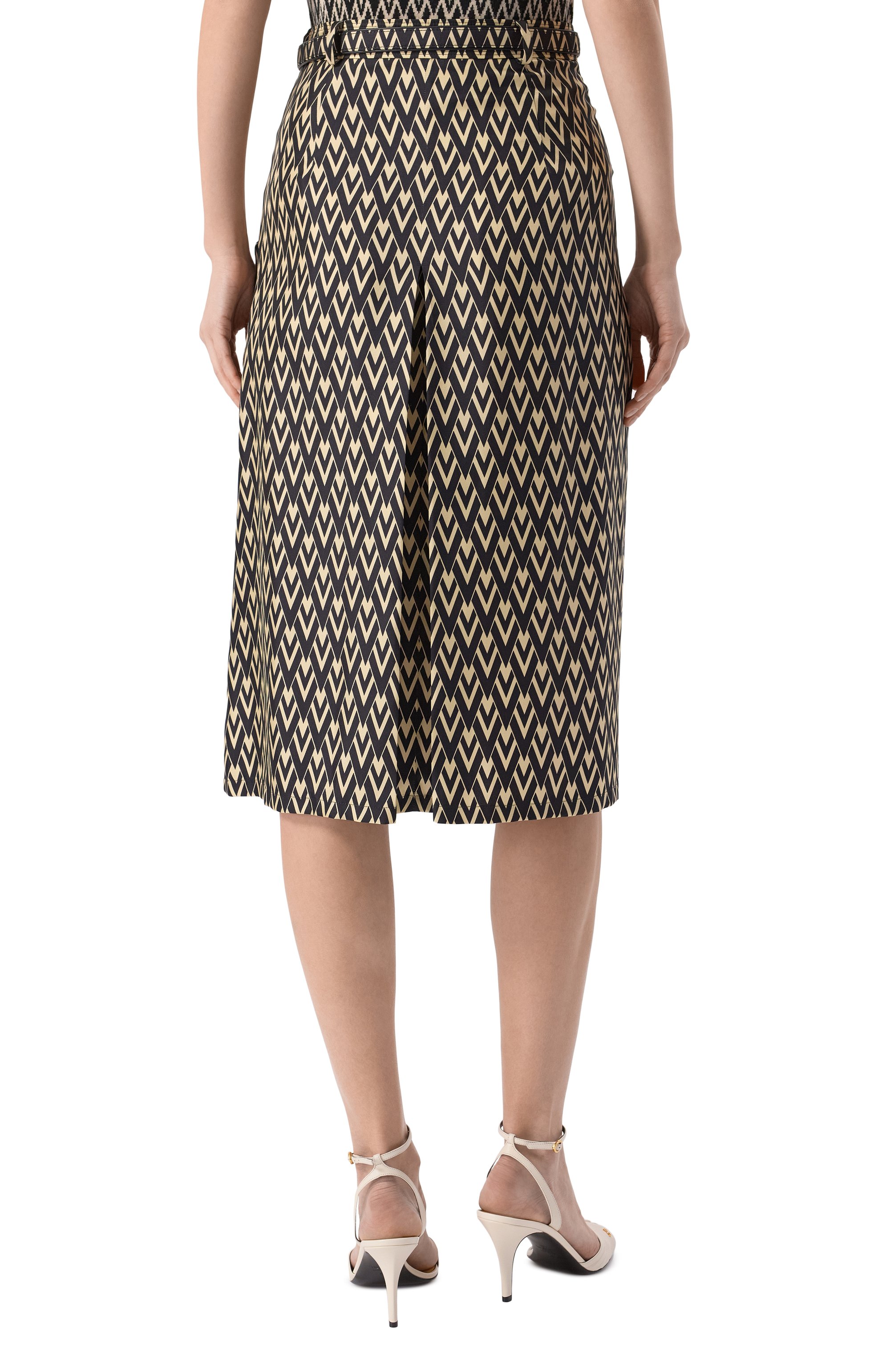 Шелковая юбка VALENTINO, арт. 6B3RACQ090R, фото 4