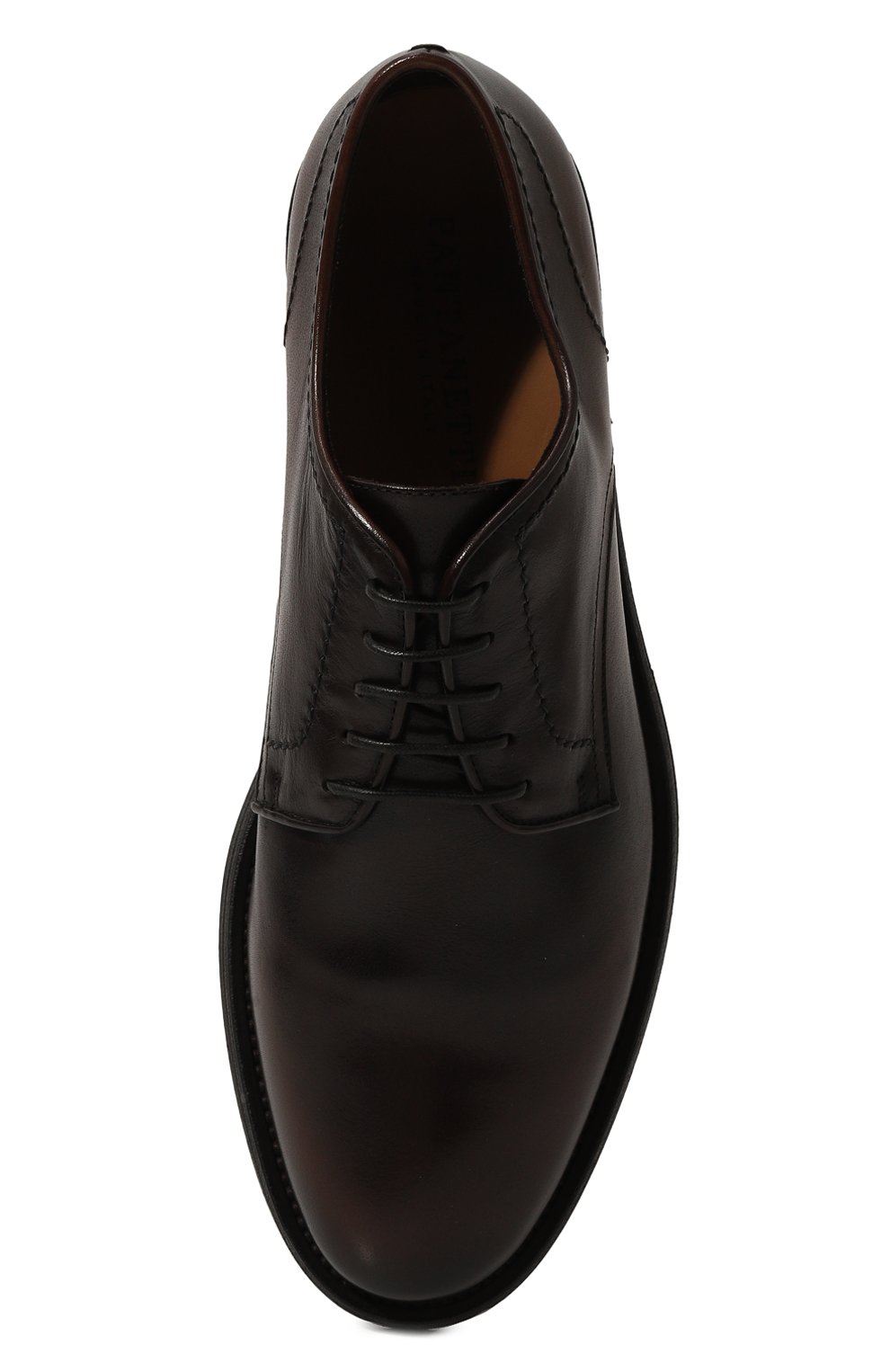 Кожаные дерби PANTANETTI темно-коричневого цвета по цене 45300 руб., арт. 18452E, фото 6 Кожаные дерби PANTANETTI, арт. 18452E, фото 6