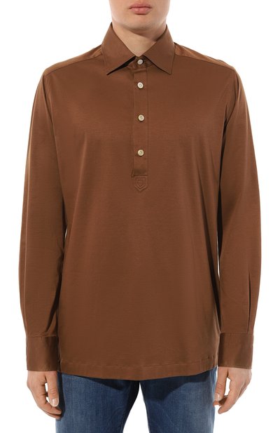 Хлопковое поло KITON, арт. UMC012H08629, фото 3