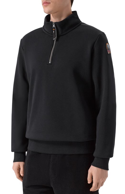 Хлопковый джемпер Parajumpers 25WMPMFLEY20 Чёрный  25WMPMFLEY20 Фото 3
