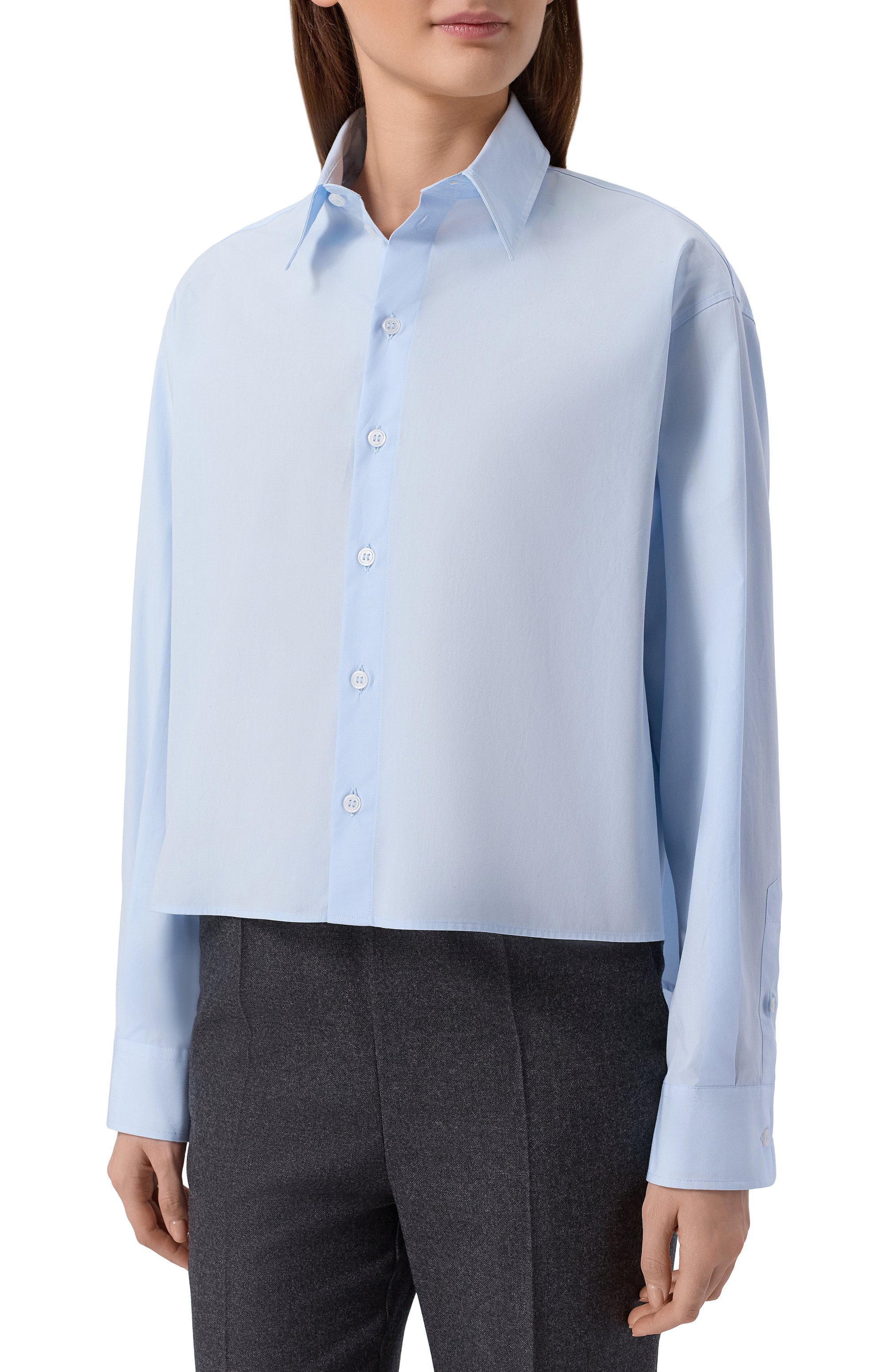 Хлопковая рубашка MM6, арт. S52DT0064/M35480, фото 3