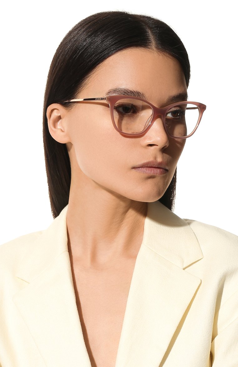 Женские оправа MOSCHINO розового цвета, арт. M0L579 FWM | Фото 2 (Тип очков: Оправа; Нос: Не проставлено; Региональные ограничения белый список (Axapta Mercury): Не проставлено; Материал: Пластик; Оптика Гендер: оптика-женское; Очки форма: Квадратные)