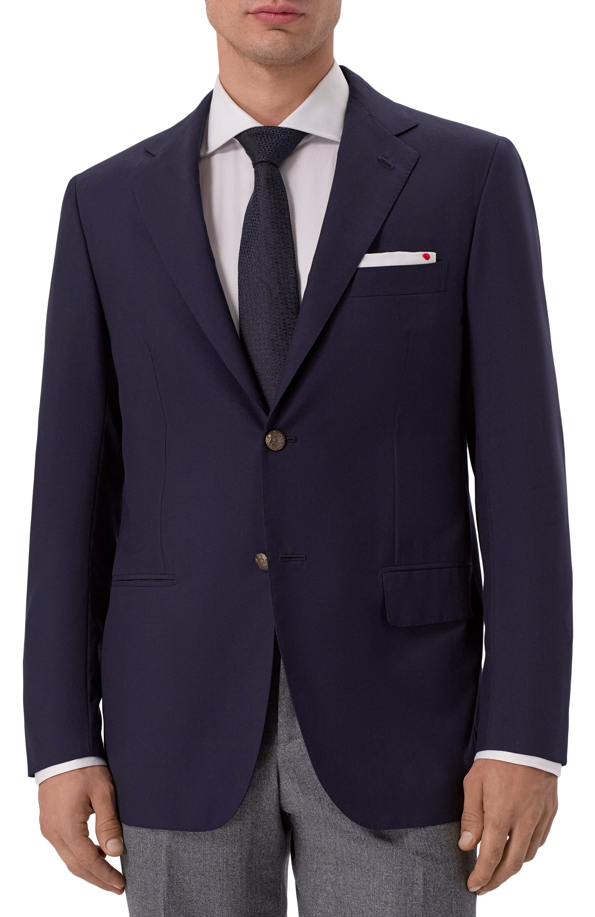 Шерстяной пиджак KITON, арт. UG81K03711, фото 4