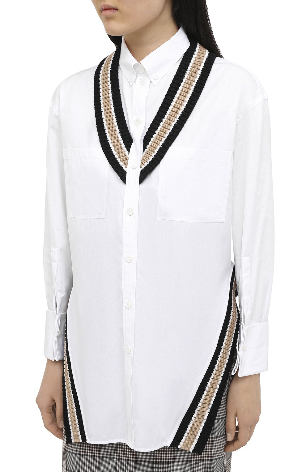 Хлопковая рубашка BURBERRY, арт. 4566409, фото 3