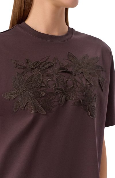 Хлопковая футболка AGNONA, арт. TT1109E/Y2050E, фото 5