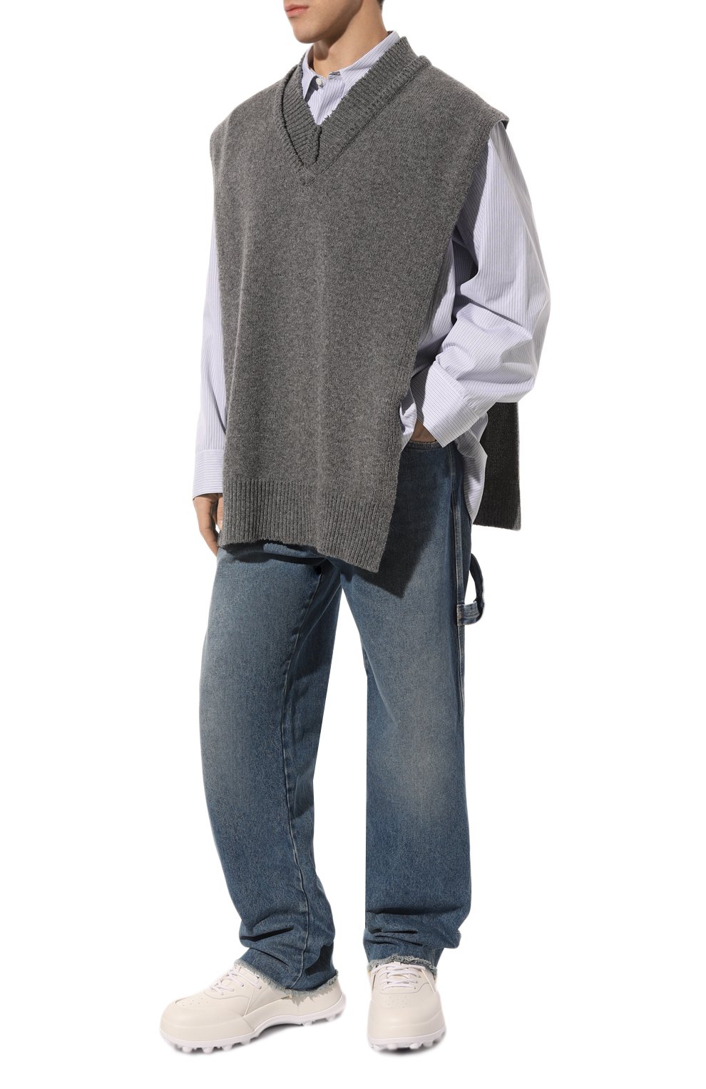 Кожаные кроссовки orb JIL SANDER, арт. J32WS0040/P6244, фото 2