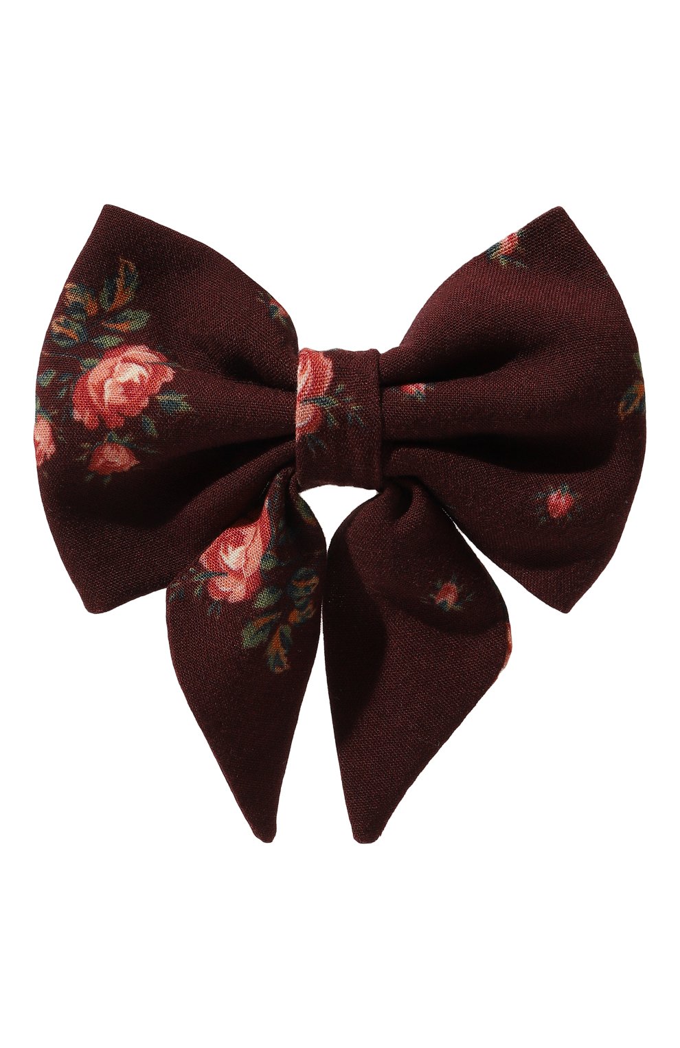 Заколка с бантом ULYANA SERGEENKO бордового цвета по цене 5000 руб., арт. FML001KD21PX (1510б21), фото 1 Заколка с бантом ULYANA SERGEENKO, арт. FML001KD21PX (1510б21), фото 1