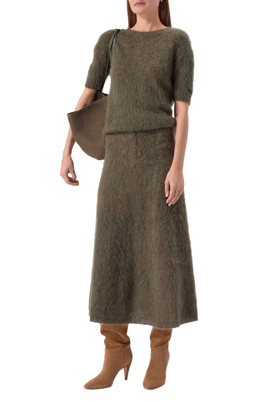 Замшевые полусапоги Elise 85 Gianvito Rossi G72975.85RIC.CASCAML Коричневый  G72975.85RIC.CASCAML Фото 3