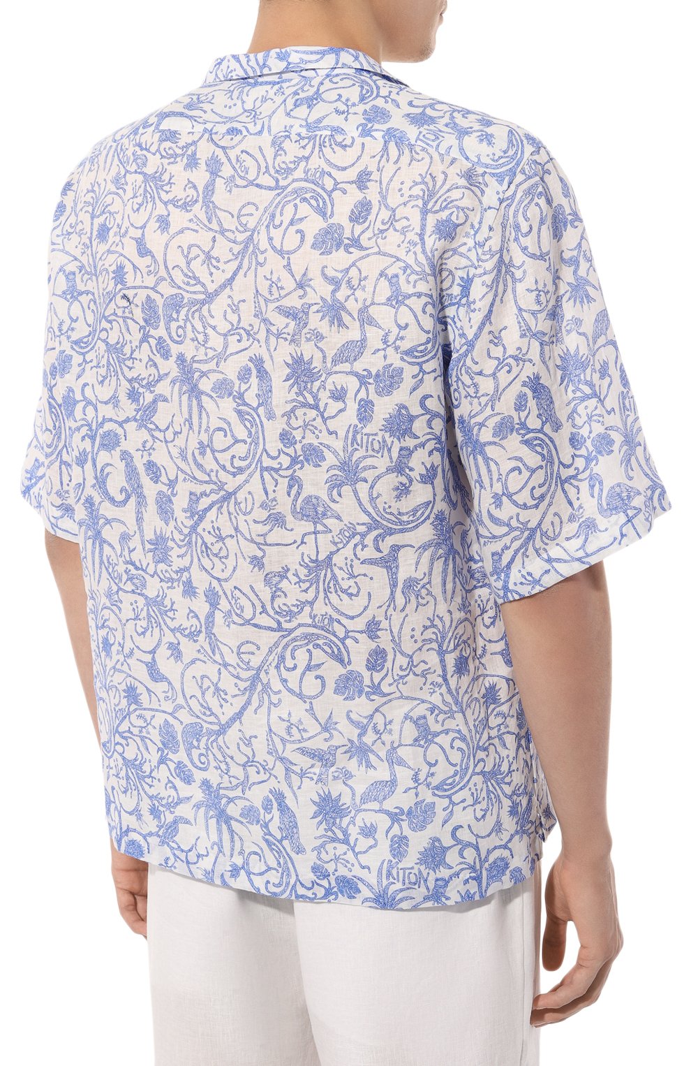 Льняная рубашка KITON, арт. UMC024H08902, фото 4