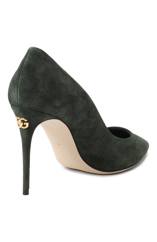 Замшевые туфли Cardinale 90 Dolce & Gabbana CD1840/B7260 Зелёный  CD1840/B7260 Фото 5