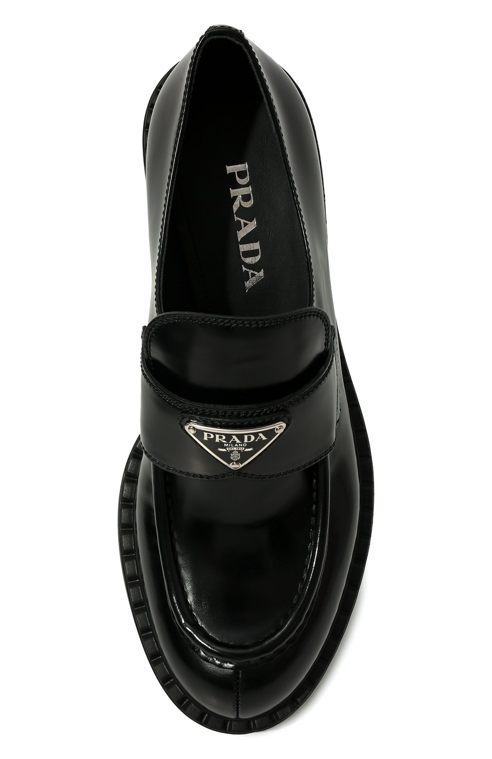 Кожаные лоферы PRADA, арт. 1D246M-ULS-F0002-B050, фото 6