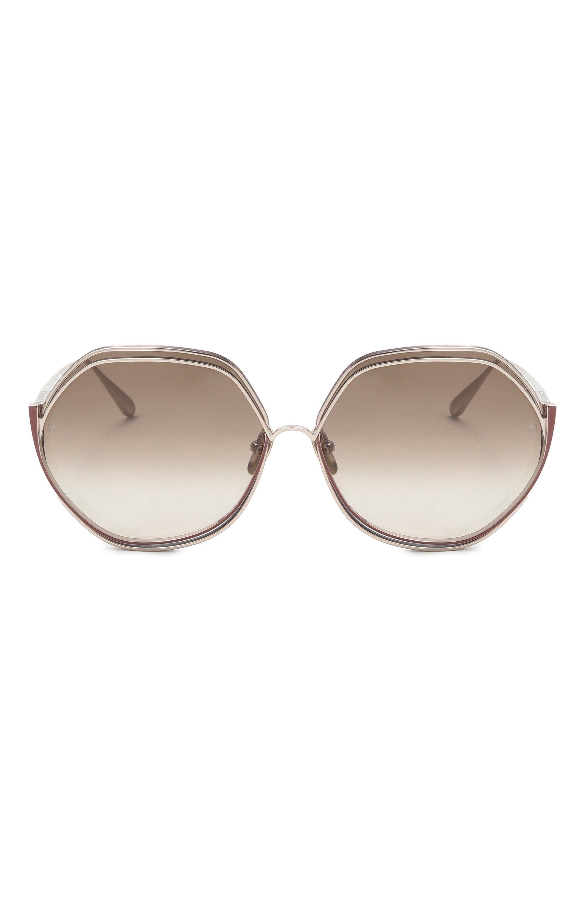 Солнцезащитные очки LINDA FARROW коричневого цвета по цене 144000 руб., арт. LFL1355C2 SUN, фото 3 Солнцезащитные очки LINDA FARROW, арт. LFL1355C2 SUN, фото 3