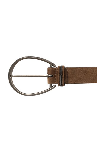 Замшевый ремень BRUNELLO CUCINELLI коричневого цвета по цене 75950 руб., арт. M0DELC242, фото 4 Замшевый ремень BRUNELLO CUCINELLI, арт. M0DELC242, фото 4