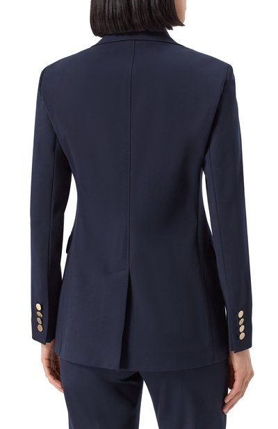 Жакет MAX MARA STUDIO синего цвета по цене 64950 руб., арт. LERICI, фото 4 Жакет MAX MARA STUDIO, арт. LERICI, фото 4